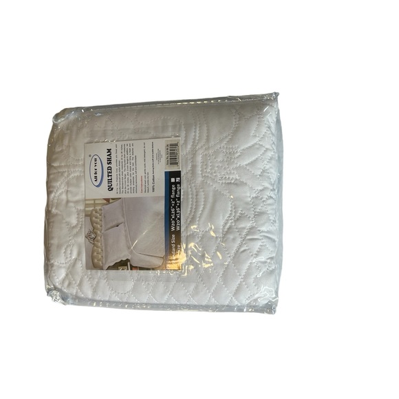 King Size White Quilted Pillow Shams by All for you. NWT never opened. - Picture 6 of 10